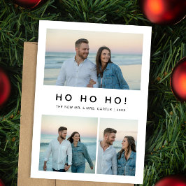 Ho Ho Ho New Christmas Beach Foto Card Feiertagskarte