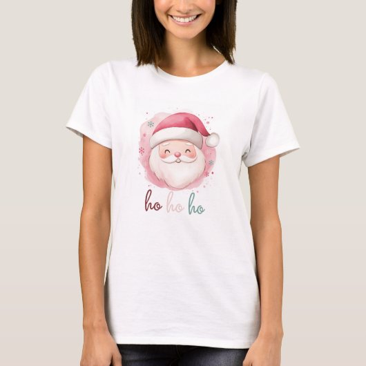 Ho Ho Ho Niedlich Santa Shirt (Vorderseite)