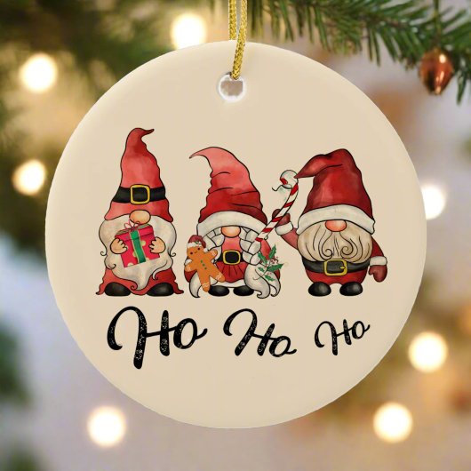 Ho Ho Ho! Niedliche nordische Gnomes Weihnachten Keramik Ornament