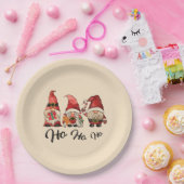 Ho Ho Ho! Niedliche nordische Gnomes Weihnachten Pappteller (Party)