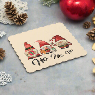 Ho Ho Ho! Niedliche nordische Gnomes Weihnachten Untersetzer