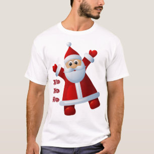 HO! HO! HO! Niedlicher Weihnachtsmann frohe Weihna T-Shirt