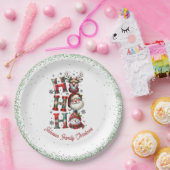 Ho Ho Ho Niedliches Weihnachtsbuch Napkin Pappteller (Party)