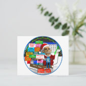 Ho Ho Ho Obama Postkarte (Stehend Vorderseite)