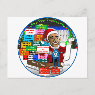 Ho Ho Ho Obama Postkarte
