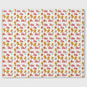 Ho Ho Ho Oh nein! T-Shirt Geschenkpapier (Flach)