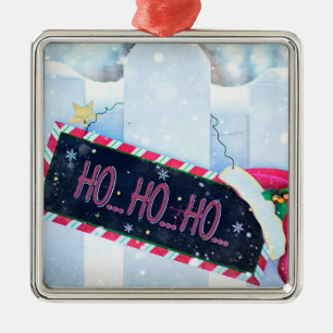 Ho Ho Ho Ornament Aus Metall