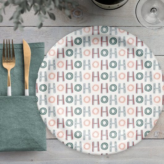 Ho Ho Ho Papierplatte Pappteller