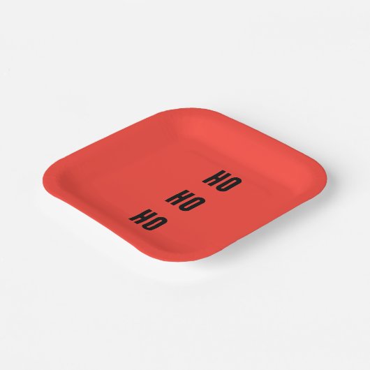 Ho Ho Ho Pappteller (Gewinkelt)