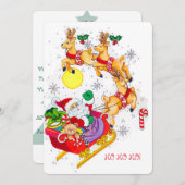 Ho! Ho! Ho! Party-Einladung Einladung (Vorne/Hinten)