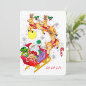 Ho! Ho! Ho! Party-Einladung Einladung (Stehend Vorderseite)