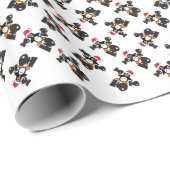 Ho Ho Ho PENGUIN Geschenkpapier (Rolleneckpunkt)