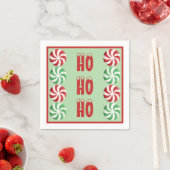 HO HO HO Peppermint Thema Napkins Serviette (Beispiel)