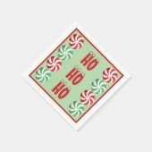 HO HO HO Peppermint Thema Napkins Serviette (Ecke)
