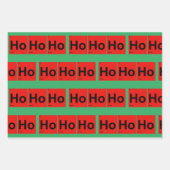 Ho Ho Ho Periodic Table of Elements Weihnachten Geschenkpapier Set (Vorderseite 2)