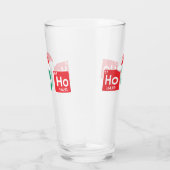 Ho Ho Ho | Periodischer Weihnachtstisch Nerd Spaß Glas (Rechts)