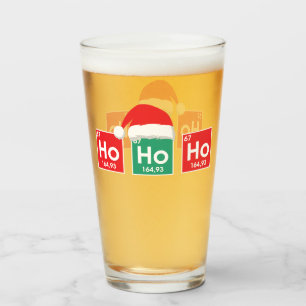 Ho Ho Ho   Periodischer Weihnachtstisch Nerd Spaß Glas