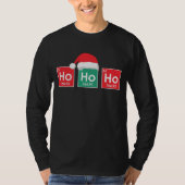 Ho Ho Ho | Periodischer Weihnachtstisch Nerd Spaß T-Shirt (Vorderseite)