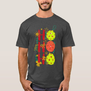 Ho Ho Ho Pickleball Retro Weihnachten T-Shirt