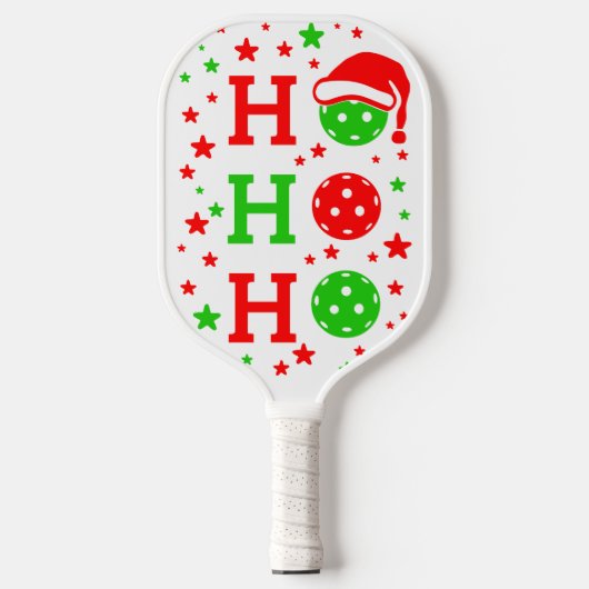 Ho, Ho, Ho Pickleball Weihnachten Schläger (Vorderseite)