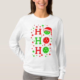 Ho, Ho, Ho Pickleball Weihnachten T-Shirt