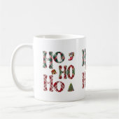 Ho Ho Ho Plaid Christmas  Kaffeetasse (Links)