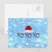 HO HO HO Postcard Postkarte (Vorne/Hinten)