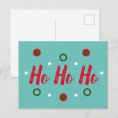 Ho Ho Ho Postkarte (Vorne/Hinten)