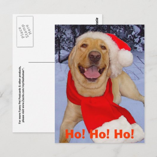 Ho! Ho! Ho! Postkarte (Vorne/Hinten)