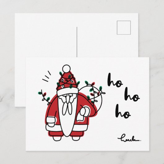 ho ho ho  postkarte (Vorne/Hinten)
