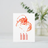 Ho Ho Ho Postkarte (Stehend Vorderseite)