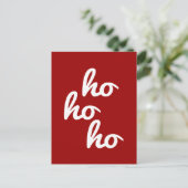 Ho-ho-ho Postkarte (Stehend Vorderseite)