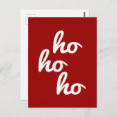 Ho-ho-ho Postkarte (Vorne/Hinten)
