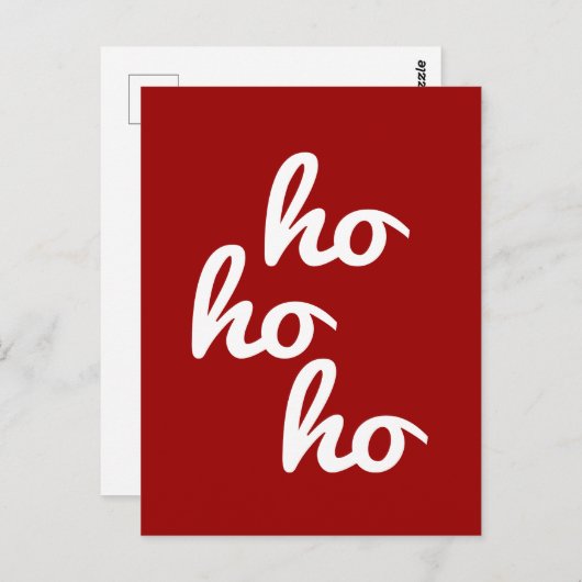 Ho-ho-ho Postkarte (Vorne/Hinten)