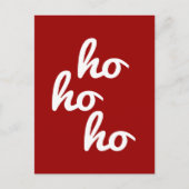Ho-ho-ho Postkarte (Vorderseite)