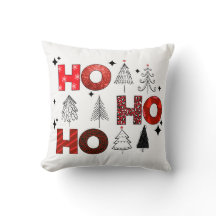 Ho Ho Ho Red Christmas Trees Winterurlaub