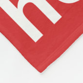 Ho Ho Ho Red Fleecedecke (Ecke)