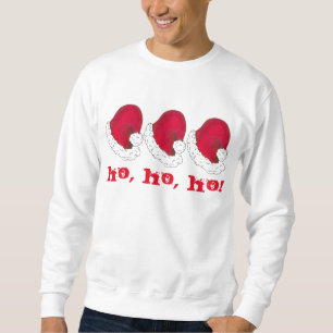 Ho Ho Ho Red Secret Santa Claus Hat Weihnachten Sweatshirt