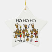 Ho Ho Ho Rentier Keepake Ornament (Vorne)