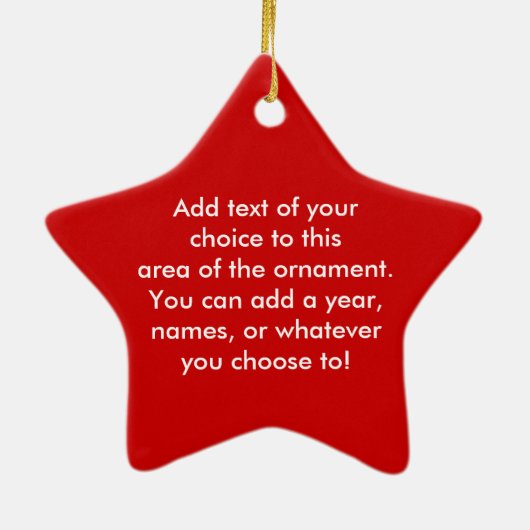 Ho Ho Ho Rentier Keepake Ornament (Hinten)