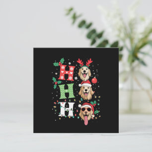 Ho Ho Ho Retriever Golden Weihnachten Einladung