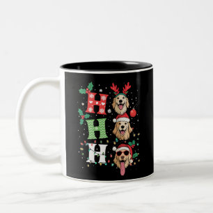 Ho Ho Ho Retriever Golden Weihnachten Zweifarbige Tasse