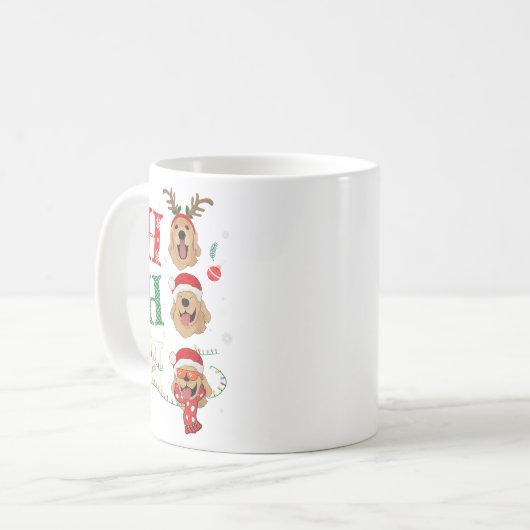 Ho Ho Ho Retrievers Golden Xmas Outfit Christmas C Kaffeetasse (Vorderseite Links)