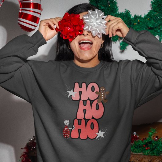 HO HO HO Retro Christmas Sweatshirt