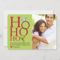 Ho Ho Ho Ring Holiday Foto Card