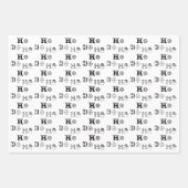 Ho Ho Ho Rot-Grün Schwarz niedlich Weihnachten Geschenkpapier Set (Vorderseite)