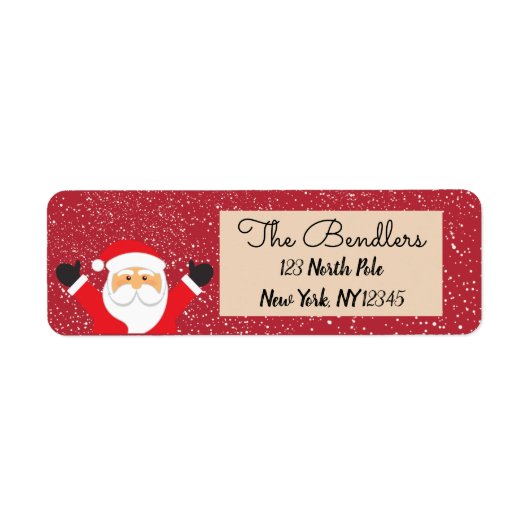 Ho! Ho! Ho! Rücksende-Aufkleber (Vorne)