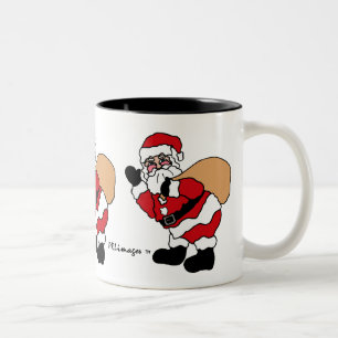 Ho Ho Ho Sankt-Tasse Zweifarbige Tasse