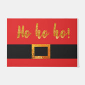 HO HO HO Santa Anzug Gelt Doormat Door Mat Fußmatte (Vorderseite)