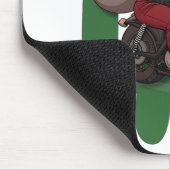 Ho Ho Ho Santa Biker Mousepad (Ecke)